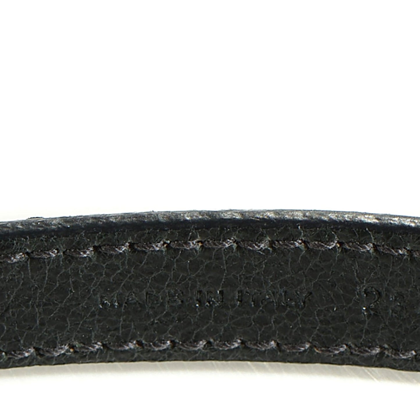 Agneau Arena Classic Hardware Triple Tour Giant 12 Silver Hardware Bracelet Black