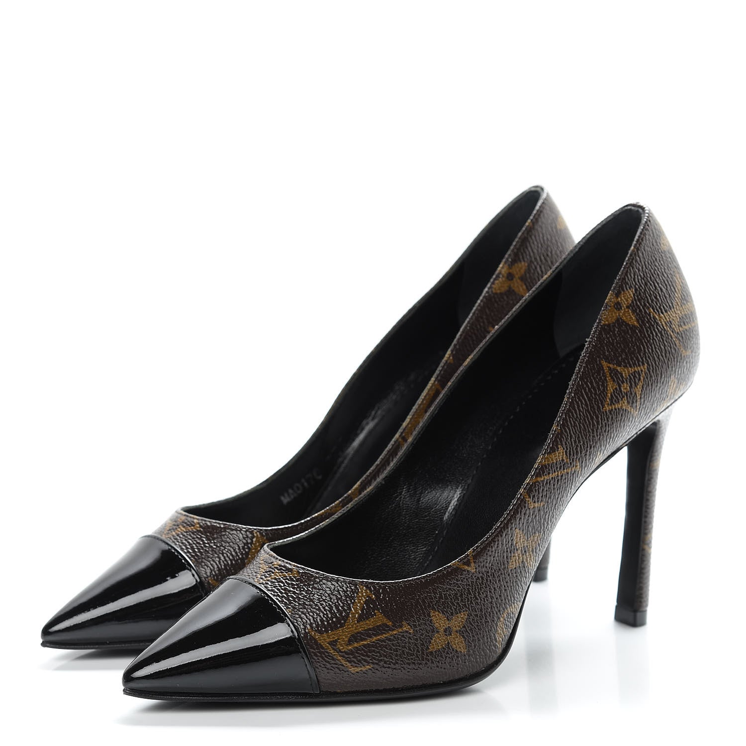 Louis Vuitton Monogram Cherie Pumps 36.5 Black 3 of 8