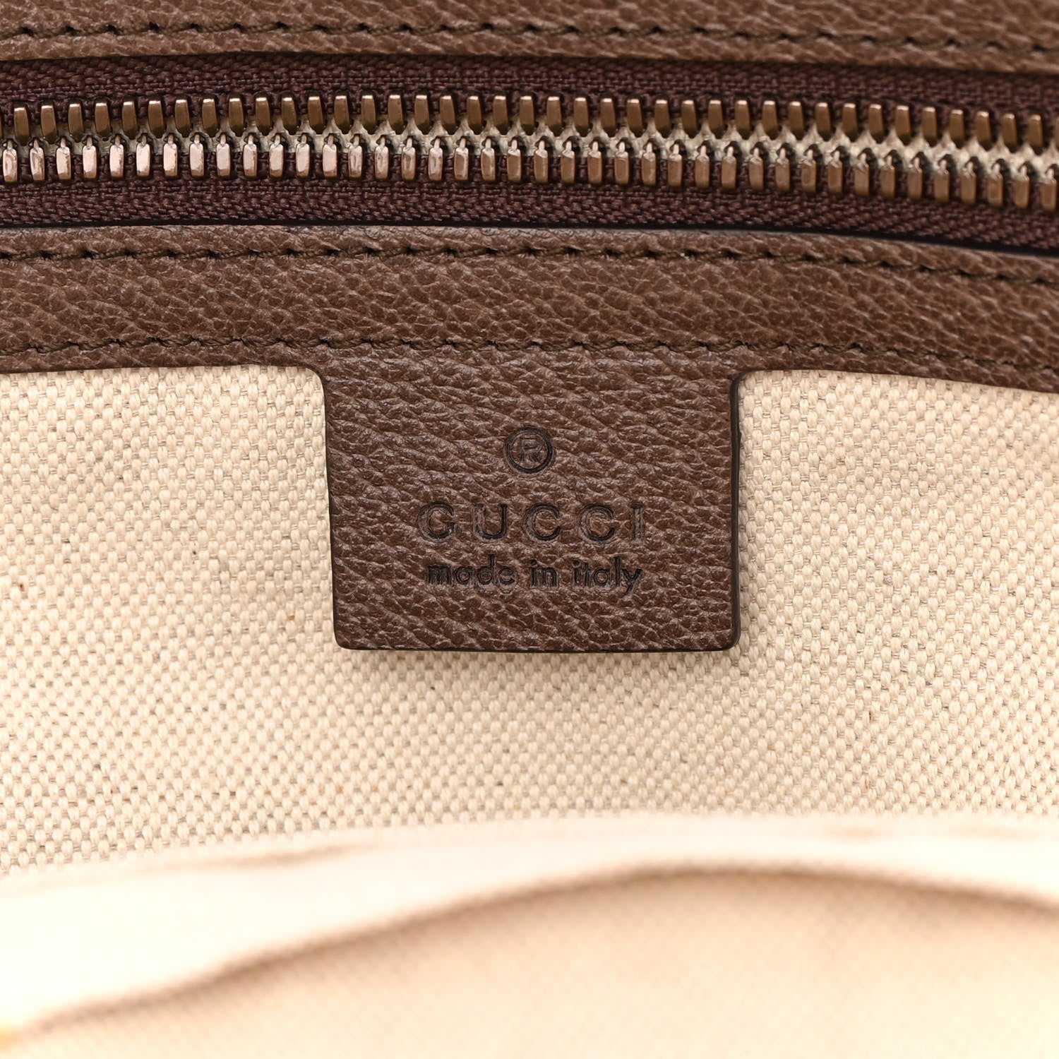 Gucci GG Supreme Monogram Calfskin Web Small Ophidia Day Backpack Beige Ebony New Acero 6 of 11