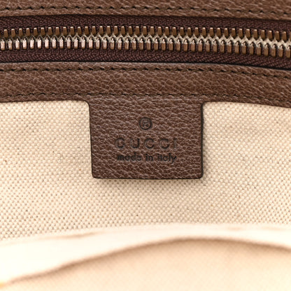 Gucci GG Supreme Monogram Calfskin Web Small Ophidia Day Backpack Beige Ebony New Acero 6 of 11