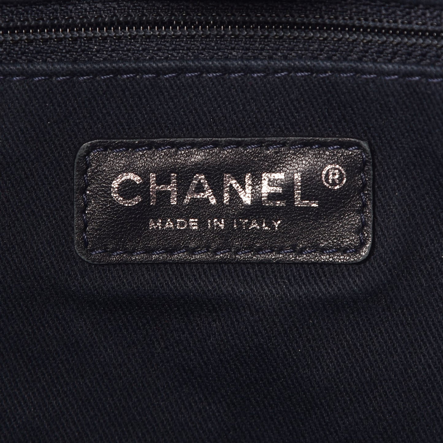 Canvas Large Deauville Tote Dark Blue