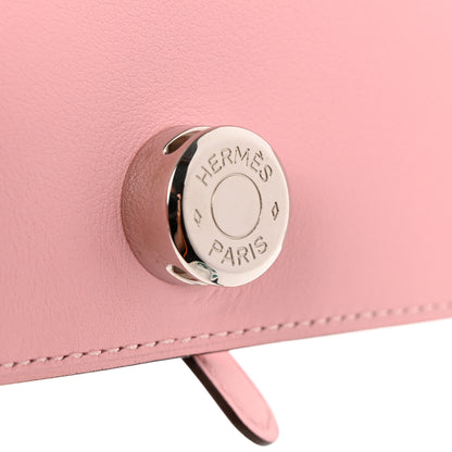 Hermes Evercolor Dogon Compact Wallet Rose Sakura 7 of 8