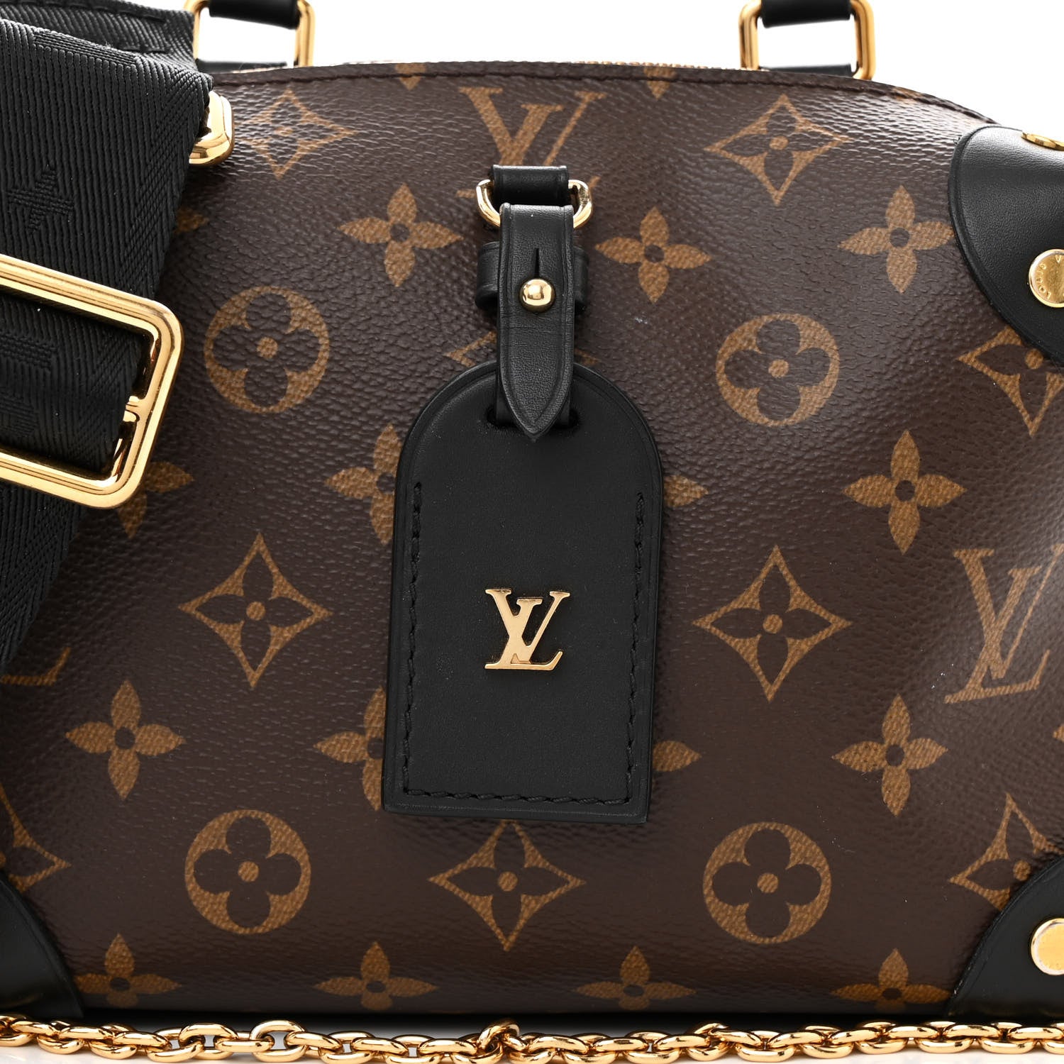 Louis Vuitton Monogram Petite Malle Souple Black 7 of 11