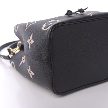 Louis Vuitton Empreinte Monogram Giant Neonoe MM Black Beige 7 of 11