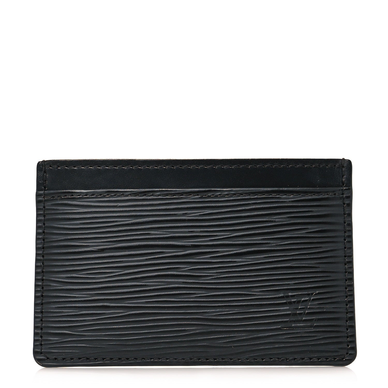 Louis Vuitton Epi Card Holder Black 1 of 9
