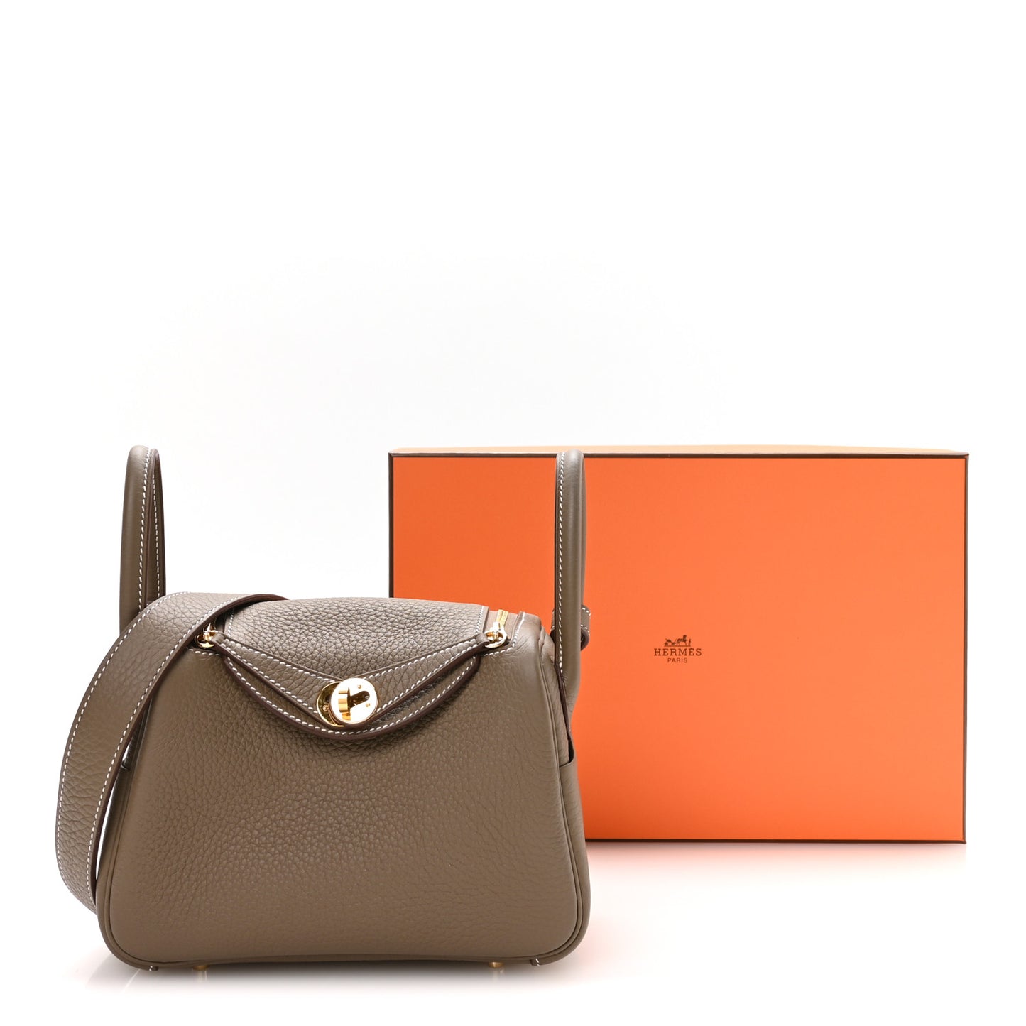 Taurillon Clemence Mini Lindy 20 Etoupe