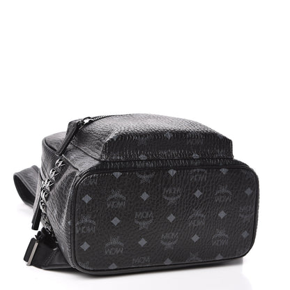 MCM Visetos Small Side Stud Stark Backpack Black 4 of 10
