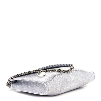 Stella McCartney Metallic Shaggy Deer Mini Falabella Crossbody Bag Silver 4 of 11