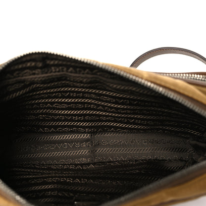 Prada Nylon Saffiano Vela Double Zip Crossbody Bag Tabacco 5 of 8