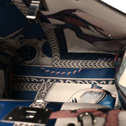 Salvatore Ferragamo Calfskin Elisabetta Piccolo Print The Studio Bag White Multicolor 6 of 10