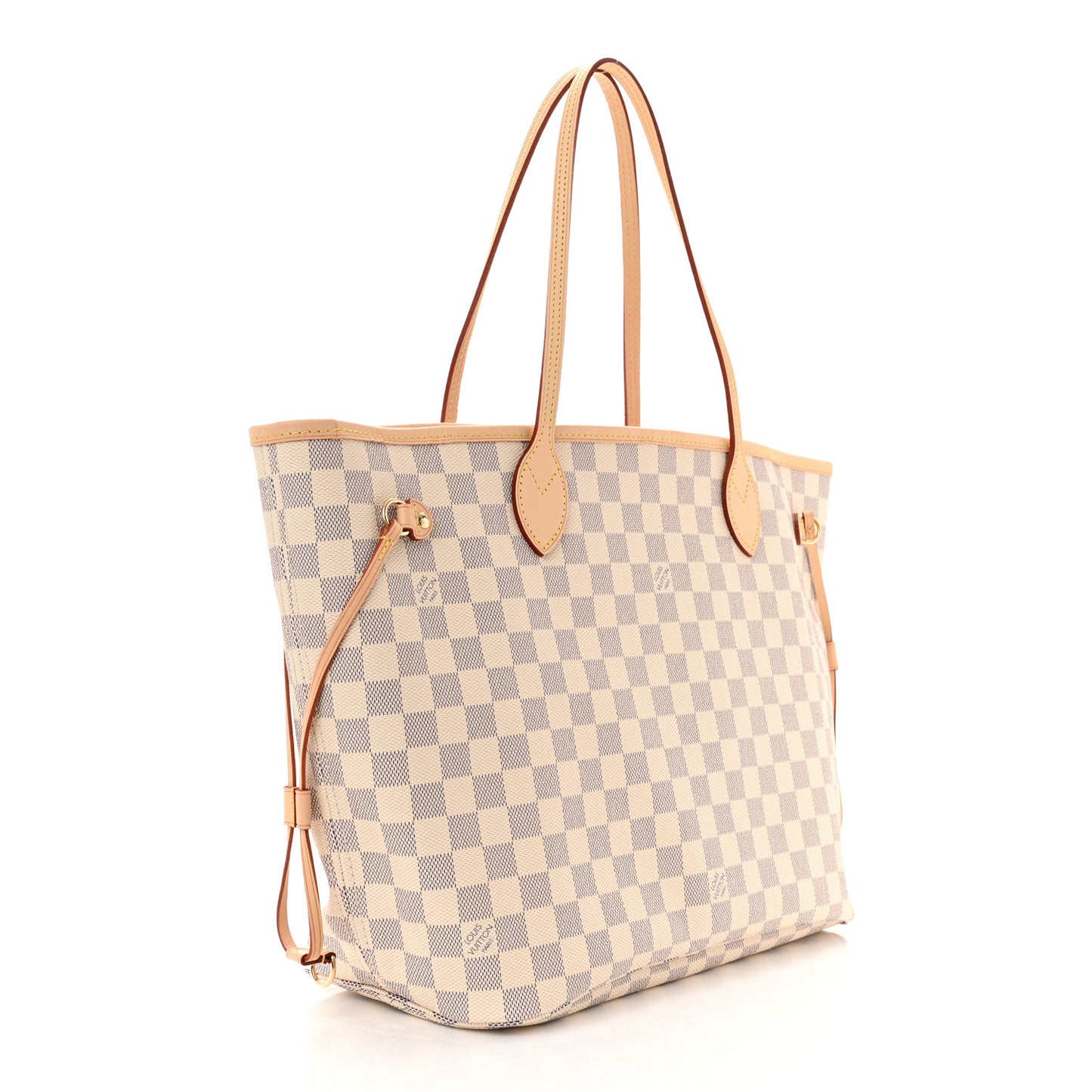 Damier Azur Neo Neverfull MM Rose Ballerine