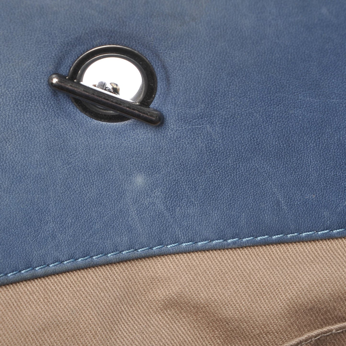 Patent Quilted Reissue 2.55 Tote Blue