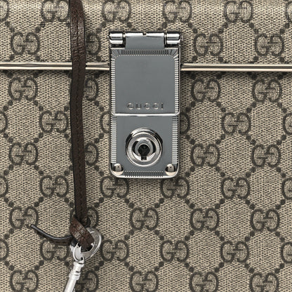 Gucci GG Supreme Monogram Globe-Trotter Beauty Case Brown 8 of 10