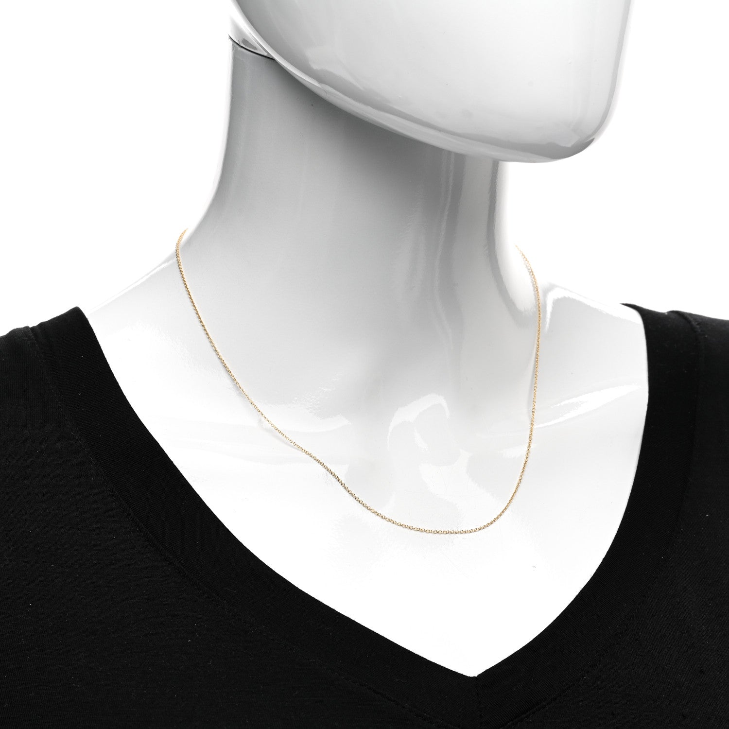 Tiffany 18K Yellow Gold Chain Necklace 18" 2 of 4