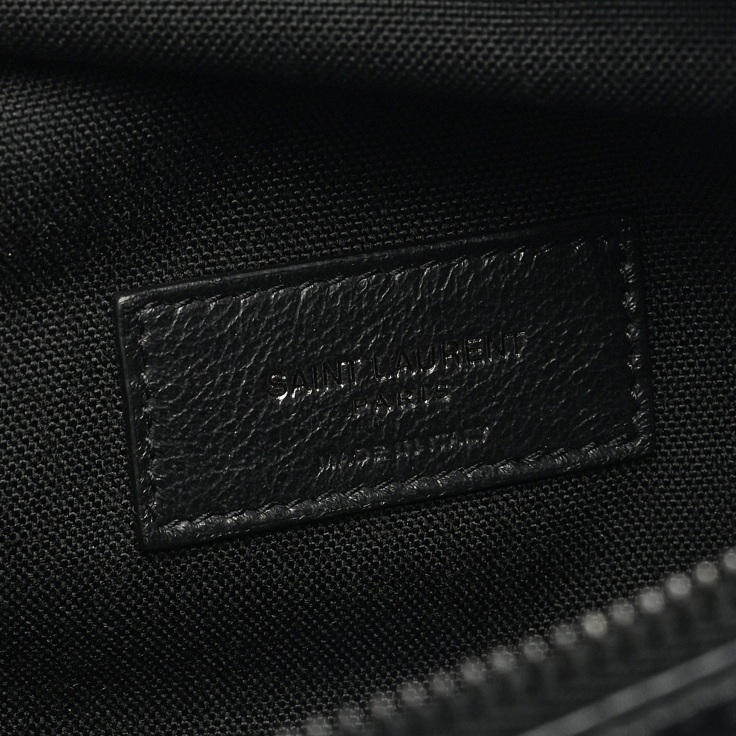 SAINT LAURENT Nylon Logo Nuxx Body Belt Bag Black