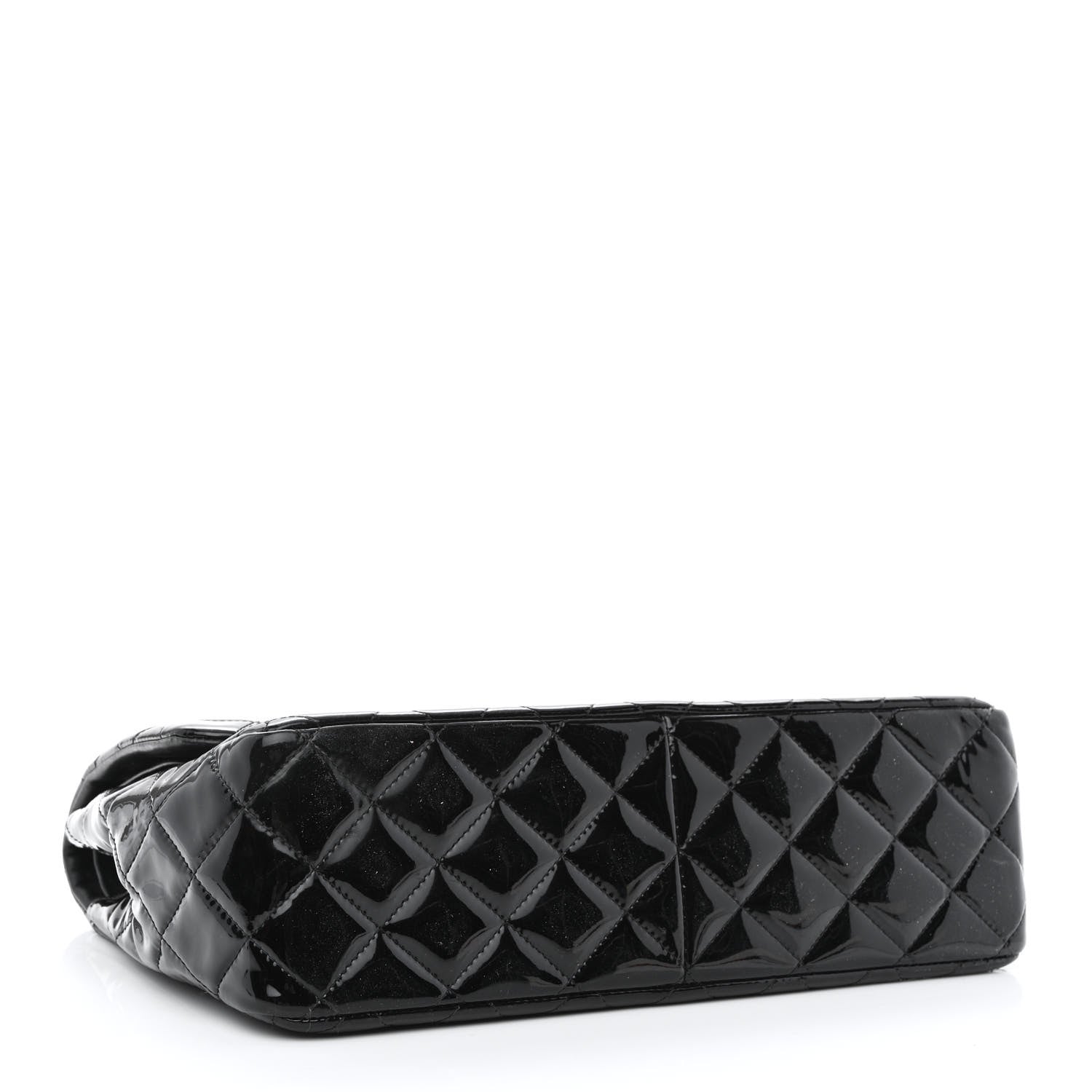 Chanel Patent Quilted Jumbo Double Flap Black 4 of 14