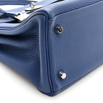 Hermes Taurillon Clemence Kelly Retourne 32 Bleu Brighton 8 of 9