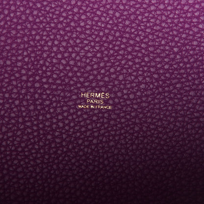 Hermes Taurillon Clemence Picotin Lock 22 MM Anemone 6 of 9