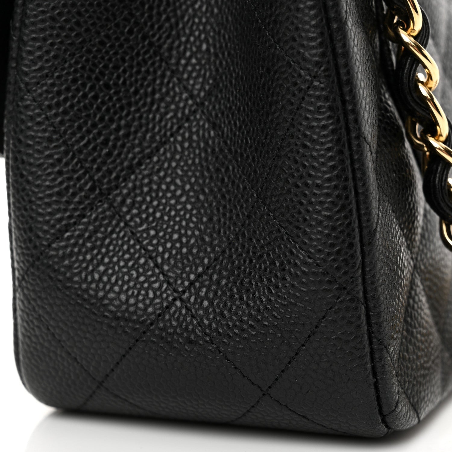 Chanel Caviar Quilted Jumbo Double Flap Black 15 of 18