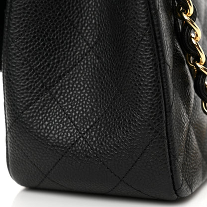 Chanel Caviar Quilted Jumbo Double Flap Black 15 of 18
