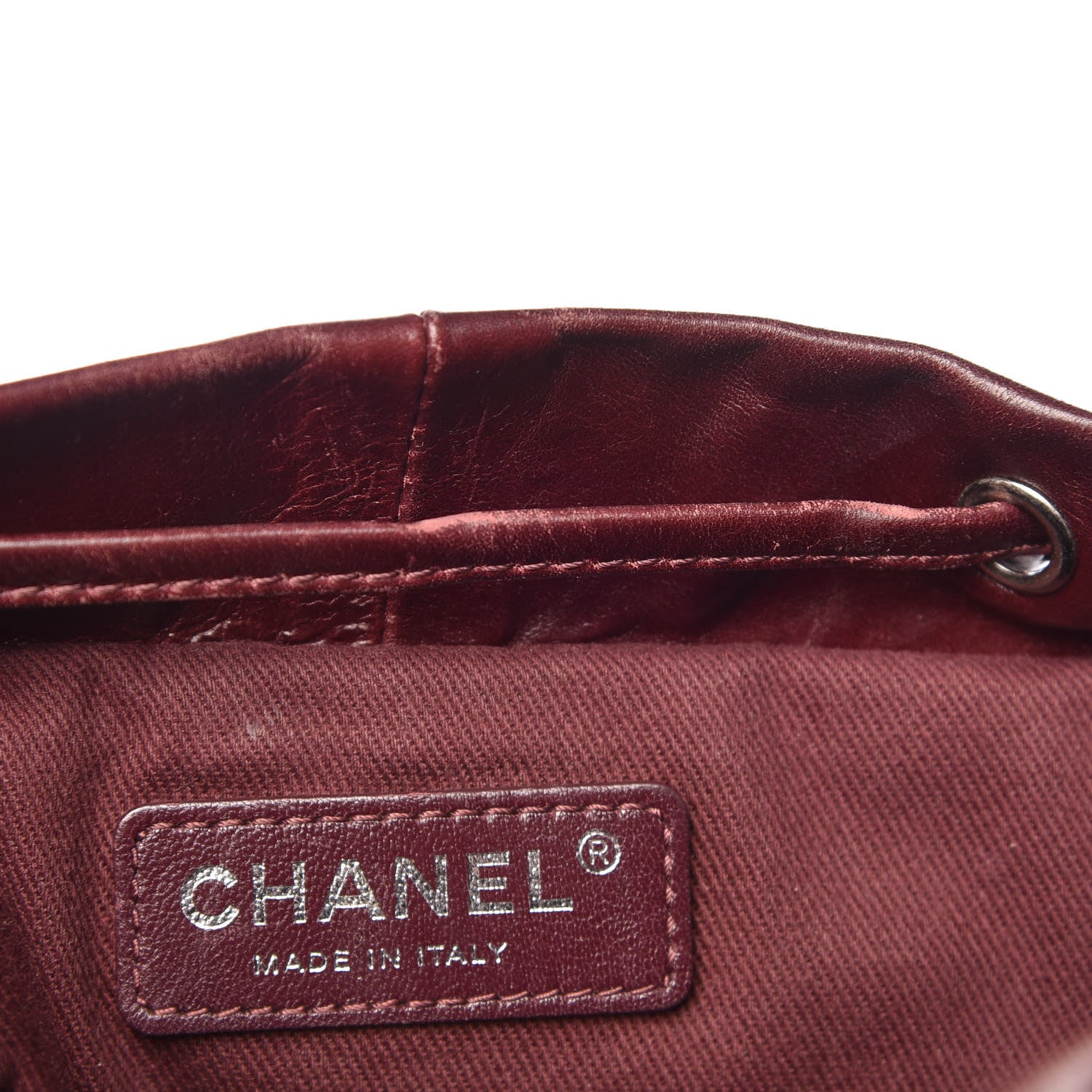 Chanel Glazed Calfskin Quilted Large Salzburg Backpack Burgundy 11 of 18