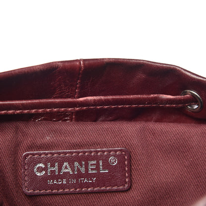 Chanel Glazed Calfskin Quilted Large Salzburg Backpack Burgundy 11 of 18