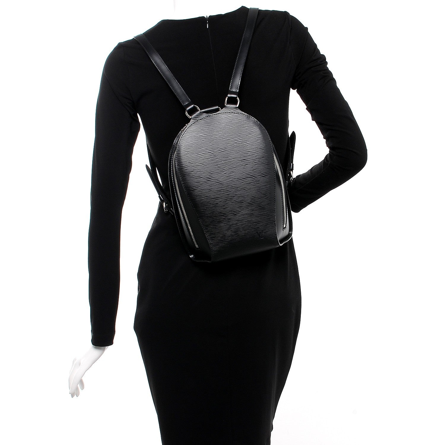 Louis Vuitton Epi Mabillon Backpack Black 2 of 8