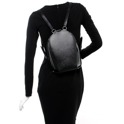 Louis Vuitton Epi Mabillon Backpack Black 2 of 8
