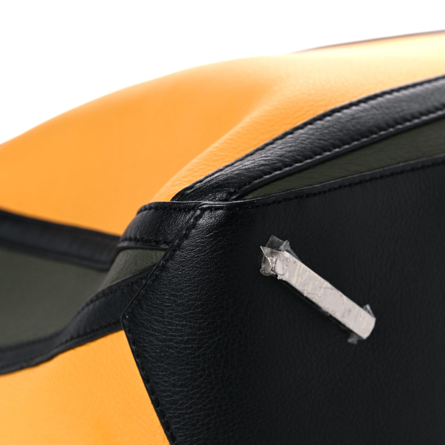 Calfskin Small Puzzle Bag Khaki Yellow