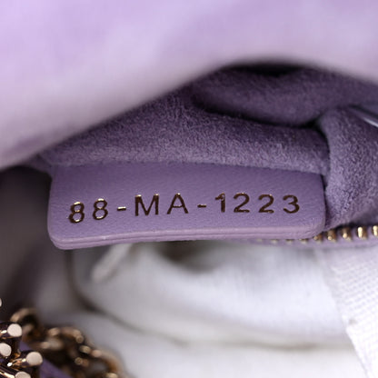 Christian Dior Lambskin Cannage Mini Lady Dior Lilac 7 of 10
