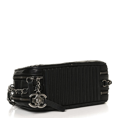 Chanel Lambskin Small Coco Boy Camera Case Black 4 of 10