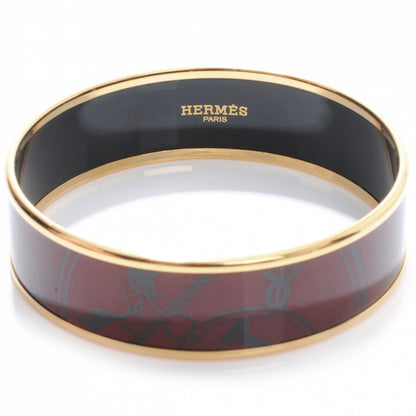 Hermes Enamel Printed Ex Libris Wide Bracelet 65 7 of 7