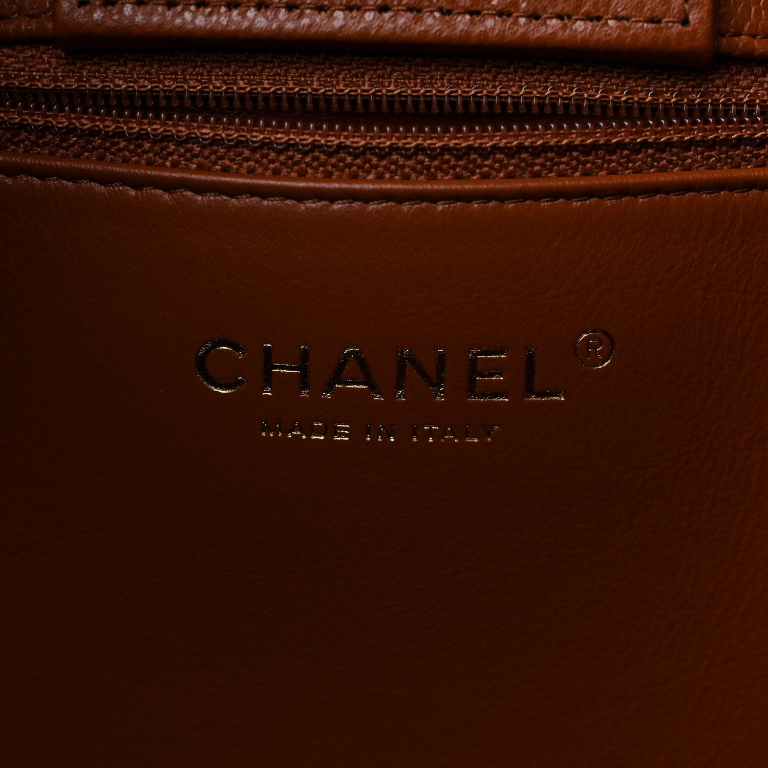 Chanel Caviar Quilted Large CC Shopping Tote Brown 6 of 9