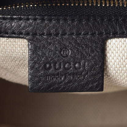 Gucci Pebbled Calfskin Small Soho Shoulder Bag Black 8 of 9