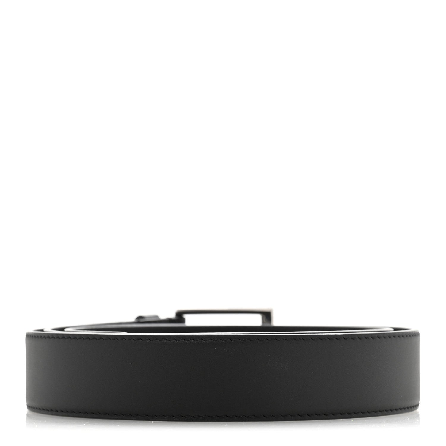 Louis Vuitton Calfskin 35mm Pont Neuf Belt 110 44 Black 2 of 8