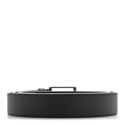 Louis Vuitton Calfskin 35mm Pont Neuf Belt 110 44 Black 2 of 8