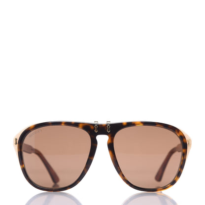 Gucci Acetate Flip Up Sunglasses GG0087S Tortoise 3 of 9
