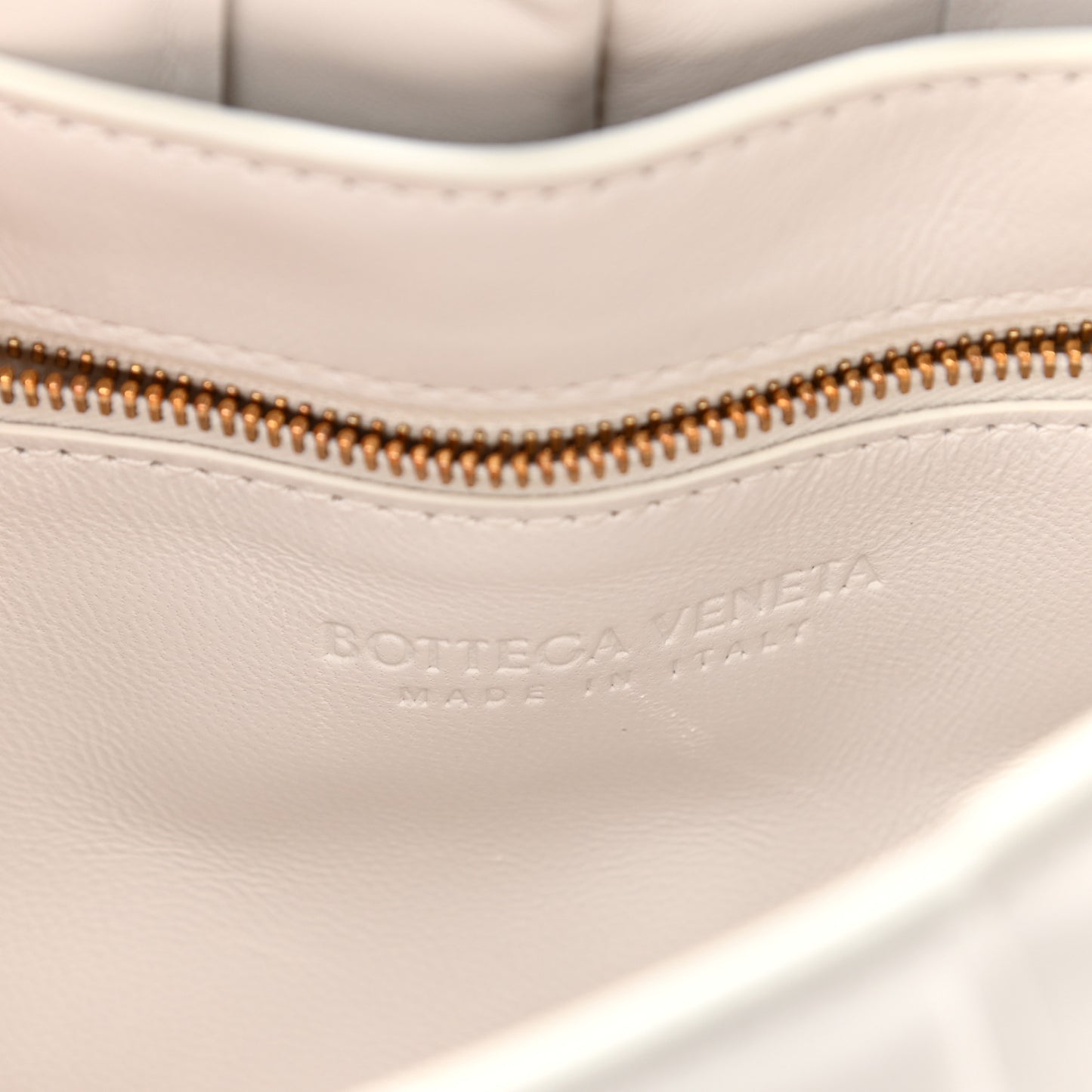 Lambskin Maxi Intreccio Padded Chain Cassette Crossbody Bag White