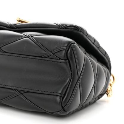 Louis Vuitton Lambskin Malletage Top Handle GO-14 MM Black 10 of 10