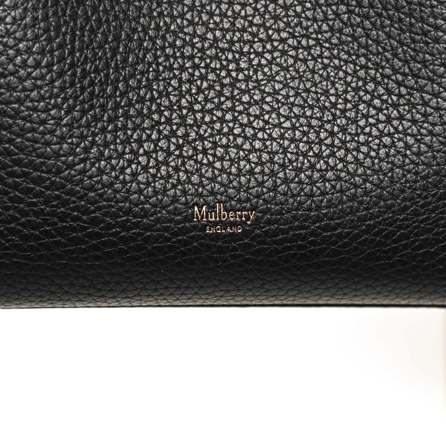 Heavy Grain Small Iris Tote Black
