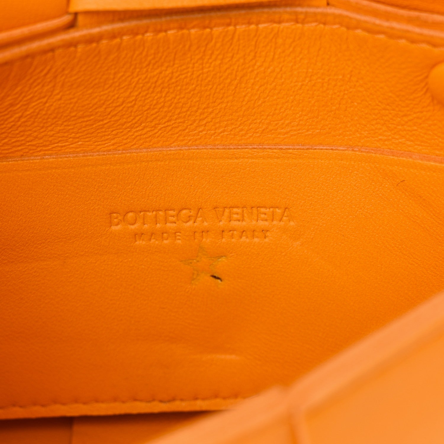 Bottega Veneta Lambskin Maxi Intrecciato Extra Mini Cassette Crossbody Bag Tangerine 6 of 10