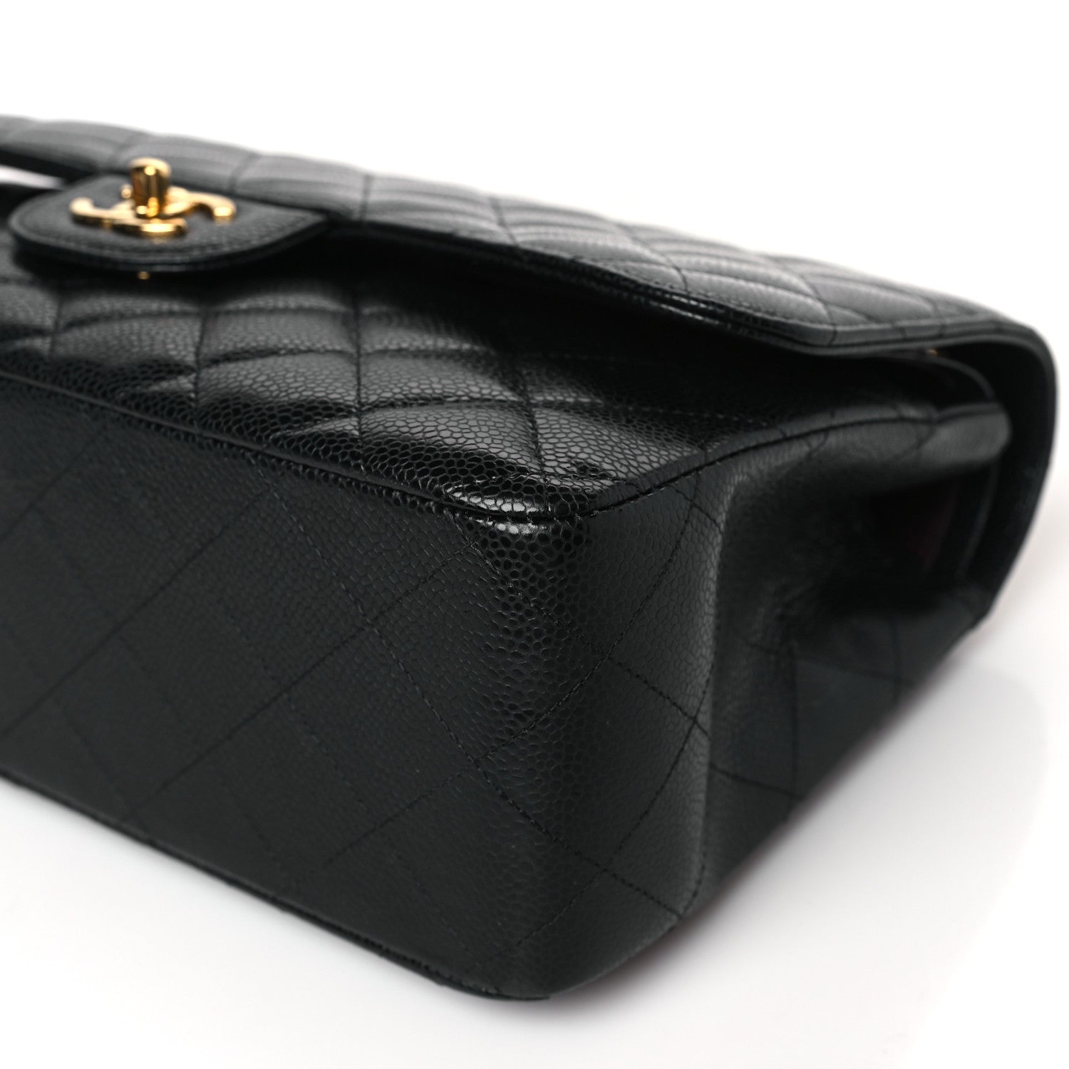 Chanel Caviar Quilted Jumbo Double Flap Black 9 of 9