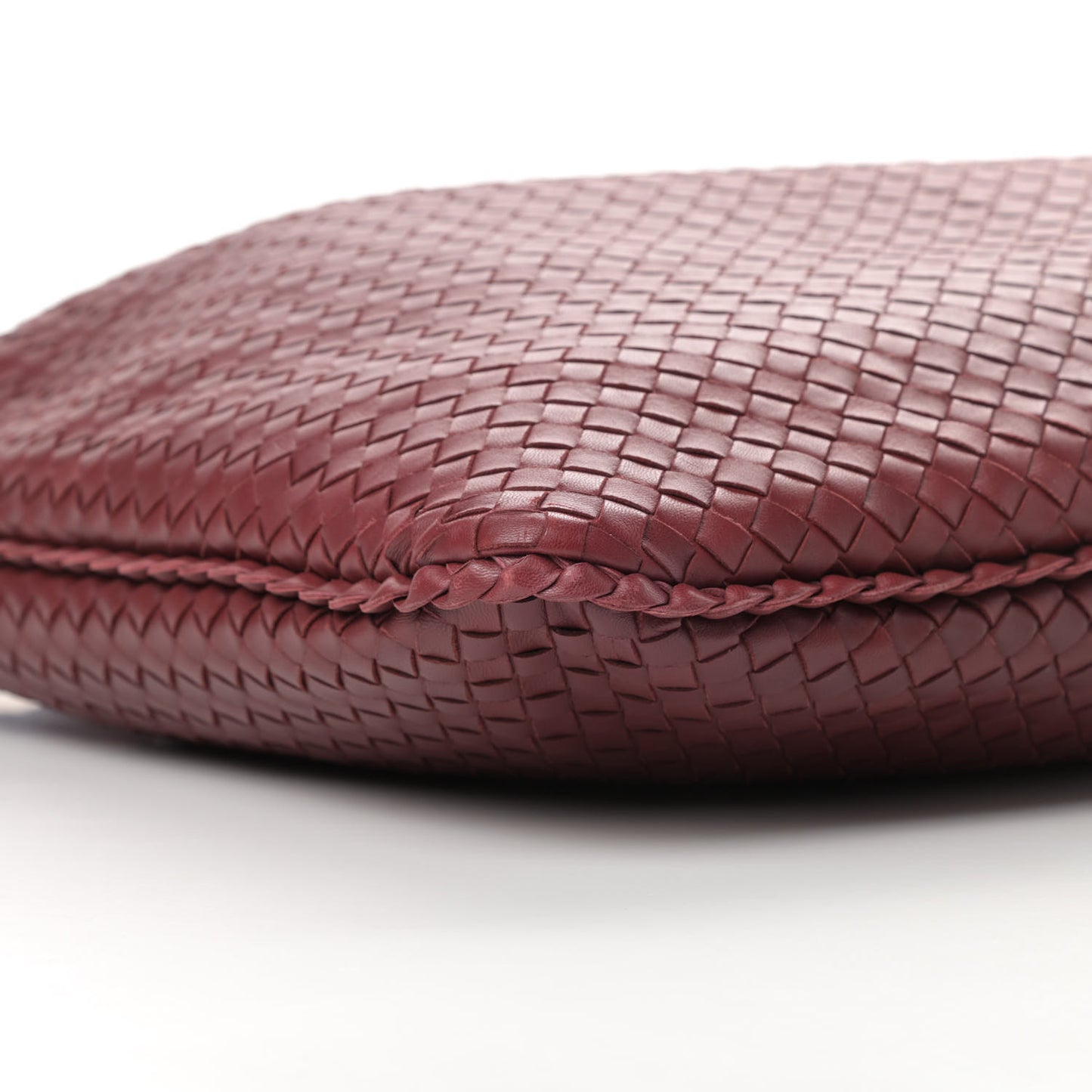 Nappa Intrecciato Maxi Veneta Hobo Vermillion