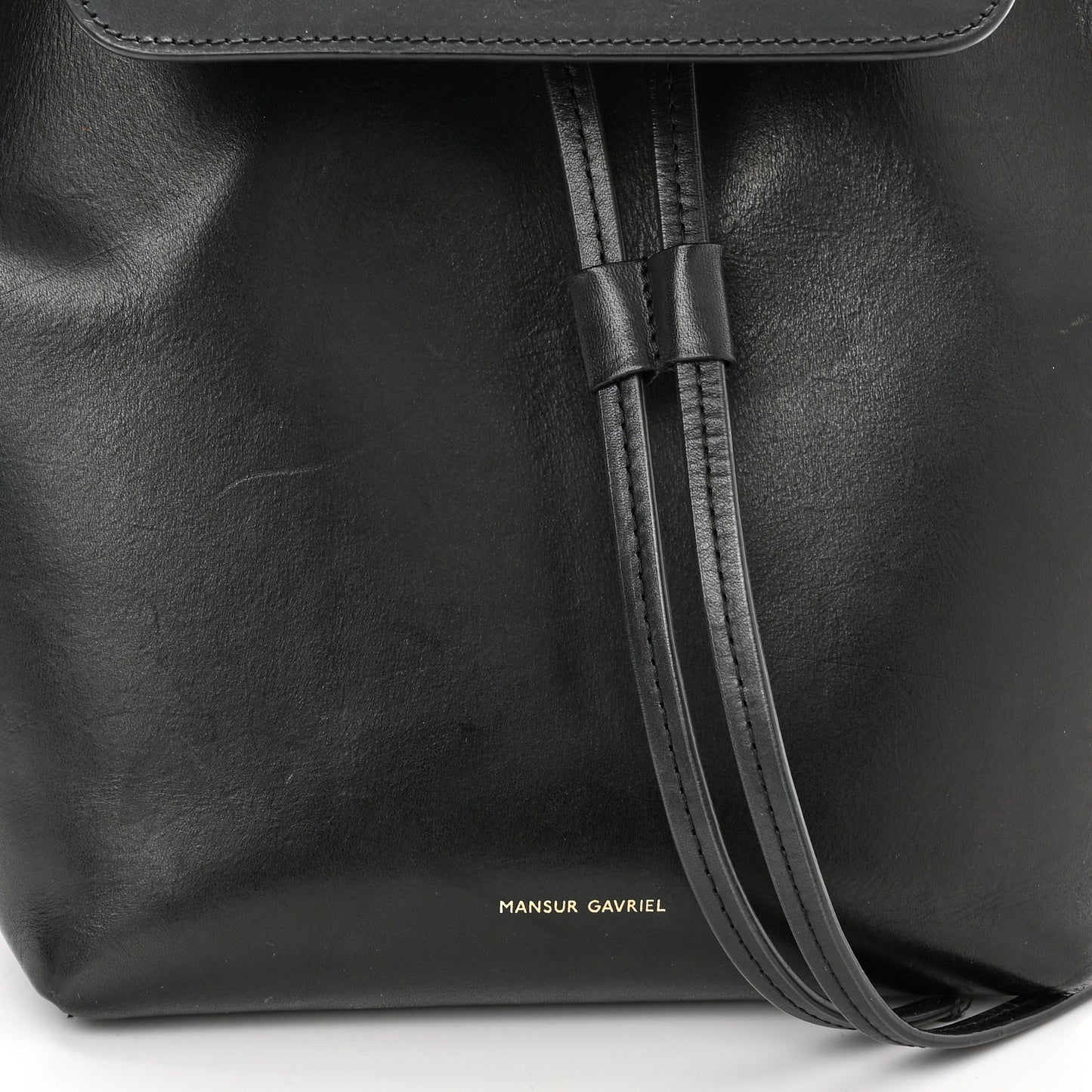 Vegetable Tanned Calfskin Mini Backpack Black Flamma