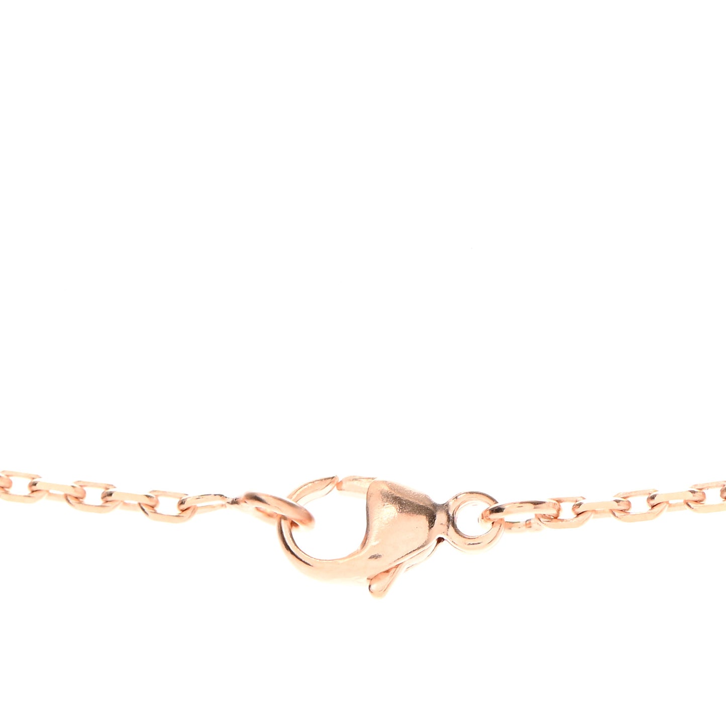 Lacquered Rose Gold Pop H Pendant Necklace Rose Dragee