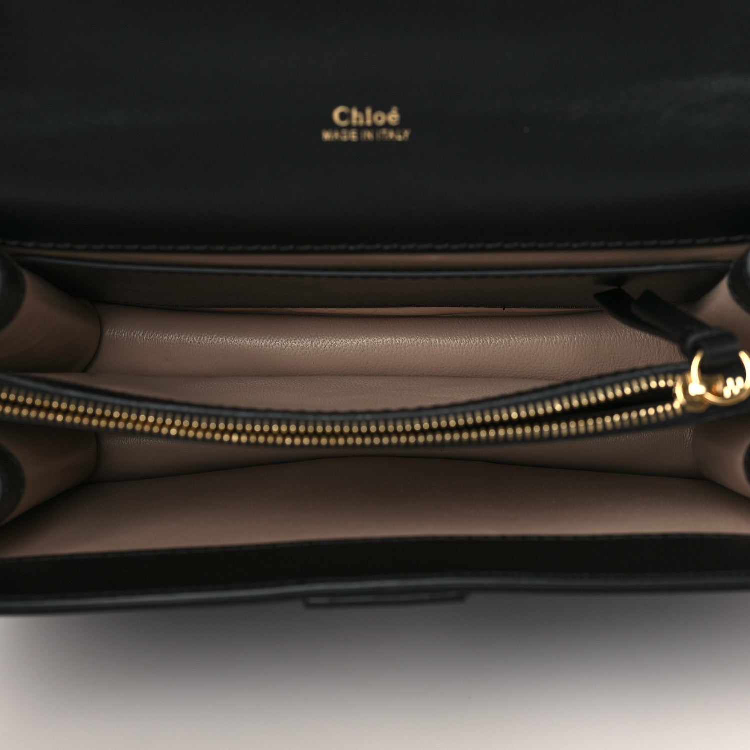 Chloe Shiny Goatskin Calfskin Aby Chain Shoulder Bag Black 5 of 9