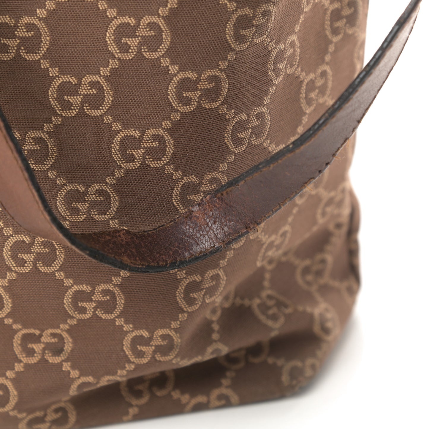 Monogram Small Bucket Tote Brown
