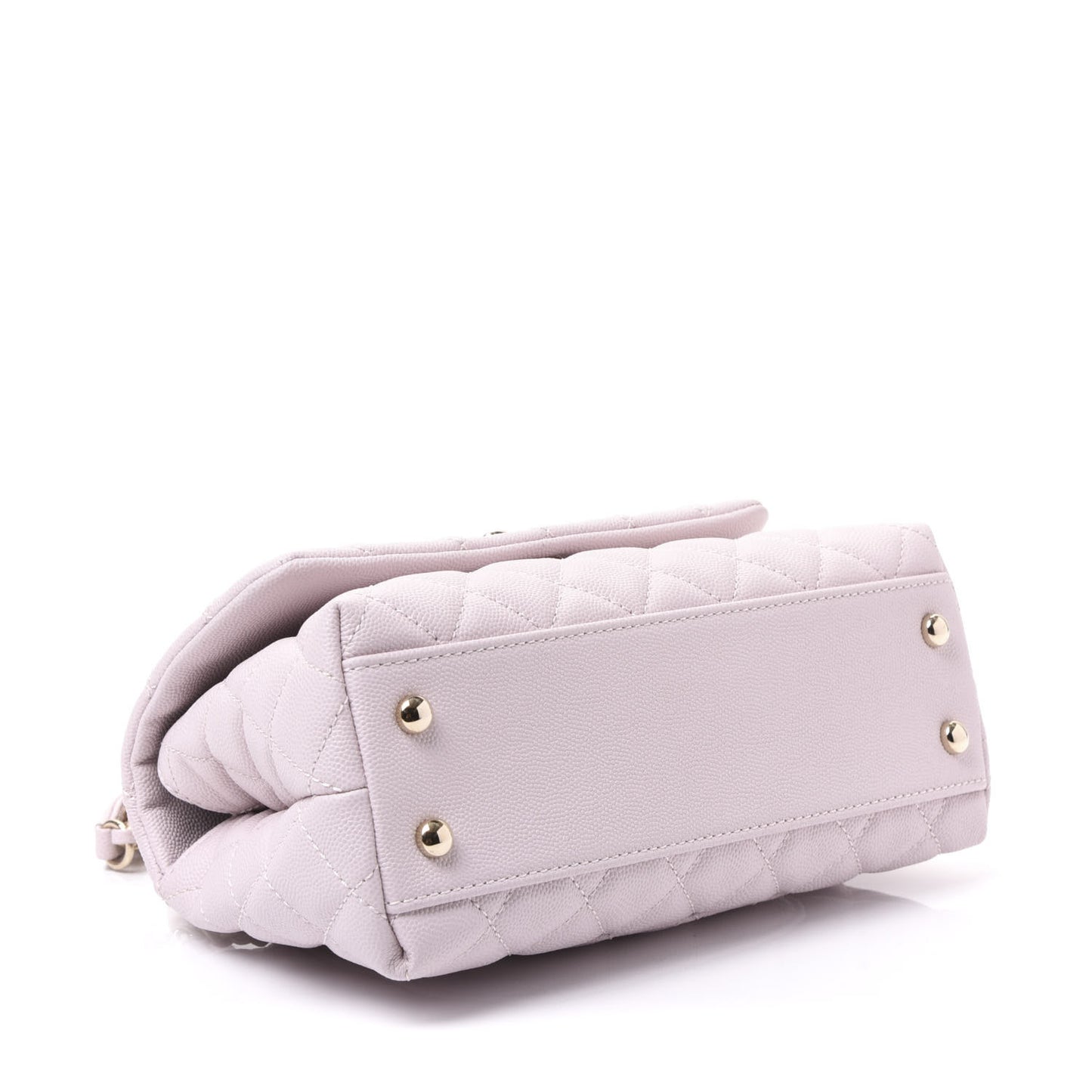 Caviar Quilted Mini Coco Handle Flap Lilas Lilac