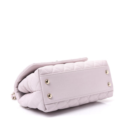 Chanel Caviar Quilted Mini Coco Handle Flap Lilas Lilac 3 of 10