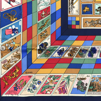 Hermes Silk Correspondance Scarf 90 3 of 4